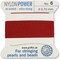 Griffin Nylon Bead Cord Perlseide – Size 6 (0.70mm) – 2 Meters per Card – Stainless Steel Needle Attached – for Knotting Pearls, Gemstones, Crystals and Beads